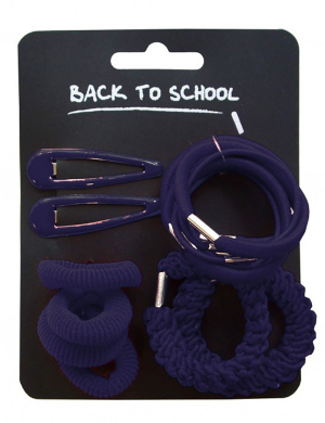 Small Hair School Set 16pk - Navy
